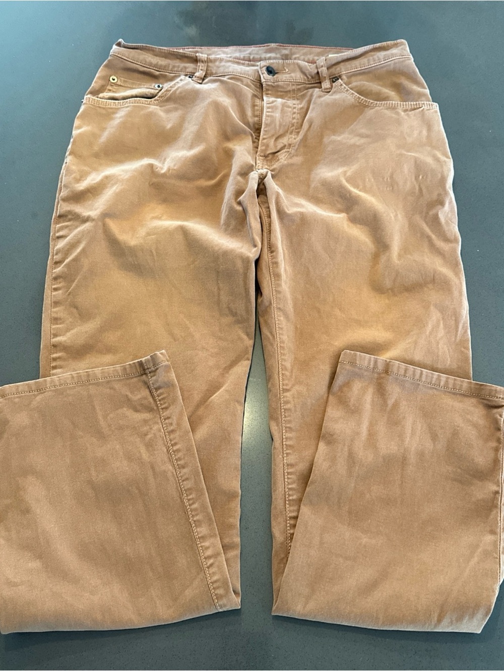 Raleigh Denim 31 x 30 Canvas Pants Mens Jones Cotton Chino Rust Brown Jeans